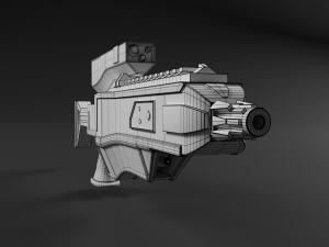 sci-fi rifle 3D 모델
