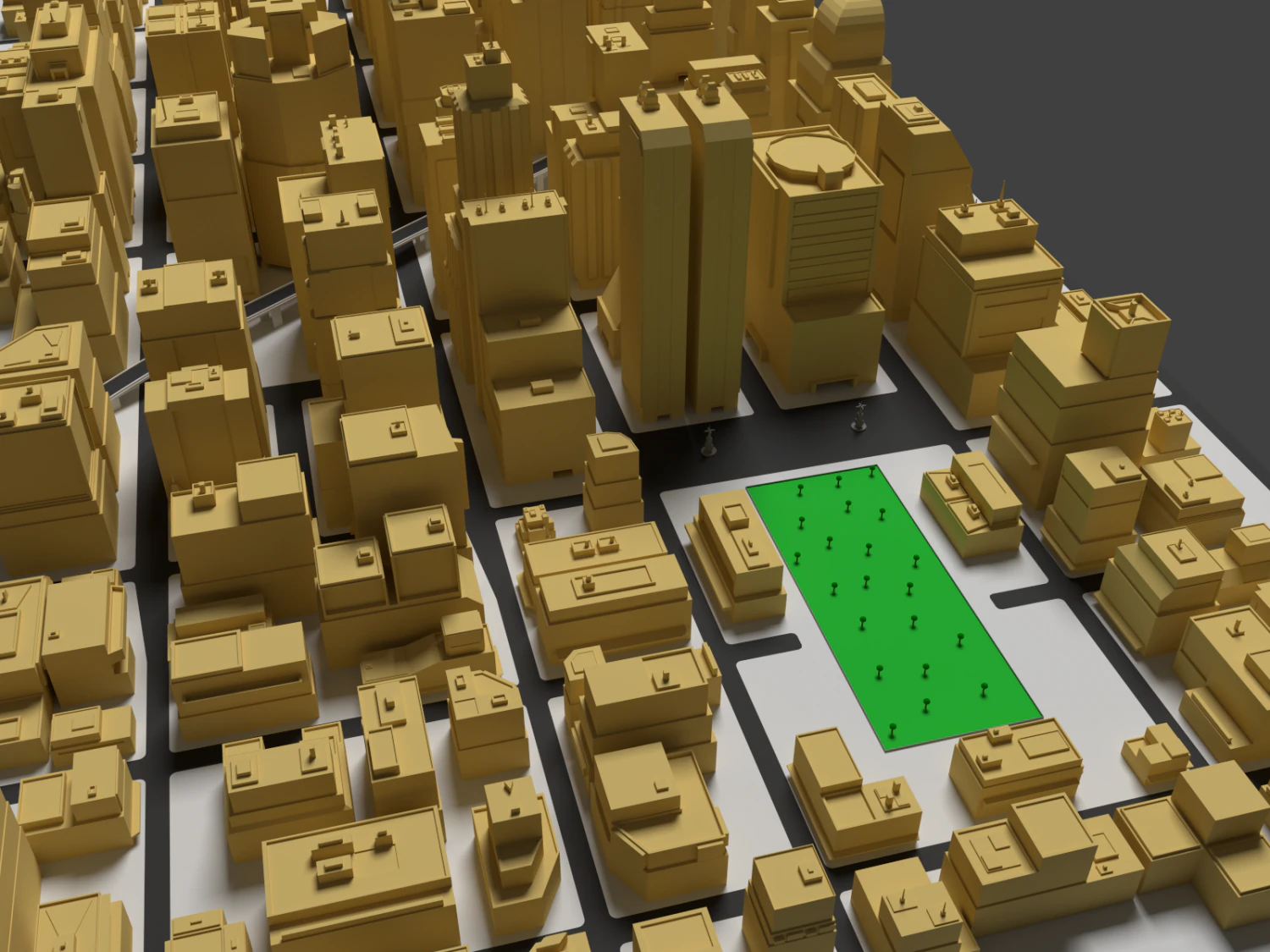 city 3D Model .c4d .max .obj .3ds .fbx .stl .blend
