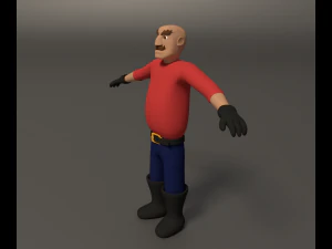 cartoon style character 3D Model
