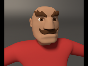 cartoon style character Modelo 3D