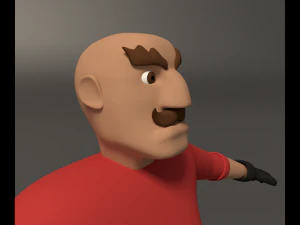 cartoon style character 3D Model