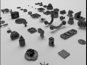 technical parts collection Modelo 3D