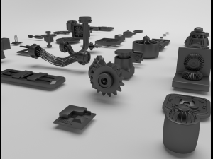 technical parts collection Model 3D