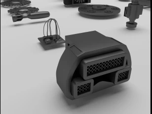 technical parts collection 3D Model