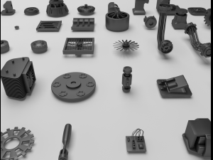 technical parts collection Model 3D