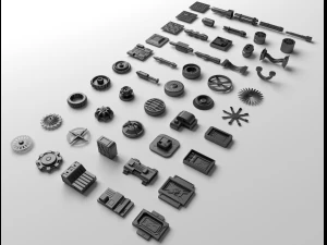 colecci&oacute;n de piezas t&eacute;cnicas 2 Modelo 3D