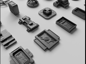 technical parts collection 2 3D Model