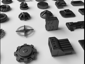 technical parts collection 2 3D Model