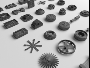 technical parts collection 2 3D Model