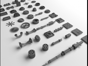 technical parts collection 2 3D Model