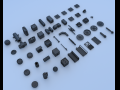 technical parts collection 3 3Dモデル