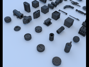 technical parts collection 3 Modelo 3D