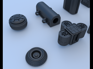 technical parts collection 3 Modelo 3D