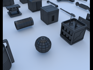 technical parts collection 3 Modelo 3D