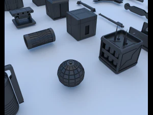 technical parts collection 3 3D Model