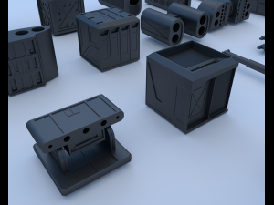 technical parts collection 3 Modelo 3D