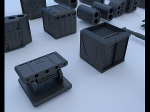 technical parts collection 3 3D Model