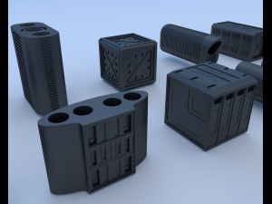 technical parts collection 3 Modelo 3D