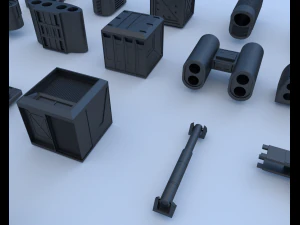 technical parts collection 3 3D Model