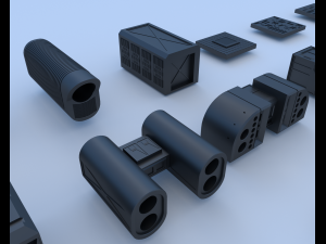 technical parts collection 3 Modelo 3D