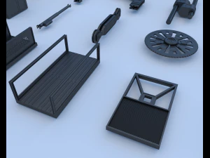 technical parts collection 3 3D Model