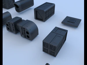 technical parts collection 3 3D Model