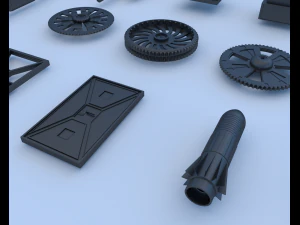 technical parts collection 3 3D Model