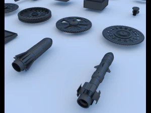 technical parts collection 3 3D Model