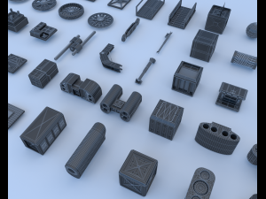 technical parts collection 3 Modelo 3D