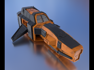 spaceship 3D मॉडल