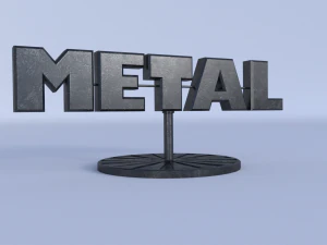 metal oda dekorasyonu 3D Model