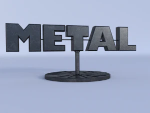 metal room decoration 3D Model