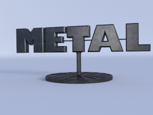 metal room decoration 3D Model