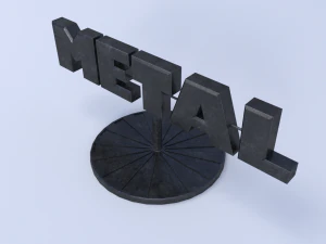 metal room decoration 3D Model