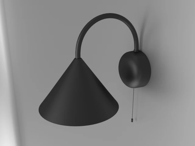 l&aacute;mpara de pared Modelo 3D .c4d .max .obj .3ds .fbx .stl .blend 