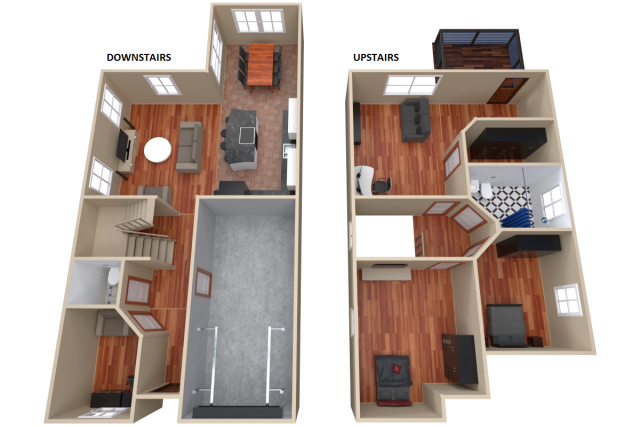 house - floor plan 3Dモデル .c4d .max .obj .3ds .fbx .stl .blend 