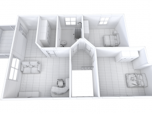 house - floor plan 3Dモデル