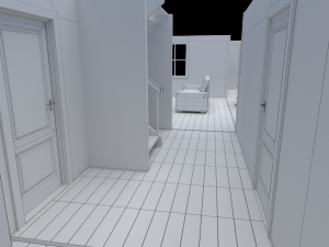 house - floor plan non-textured version 3D Model