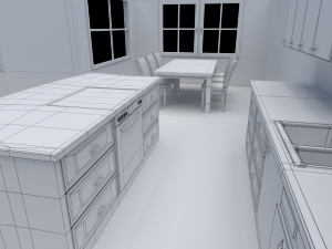 house - floor plan non-textured version 3D Model