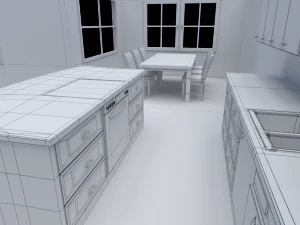 house - floor plan non-textured version 3D Model