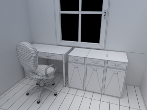 house - floor plan non-textured version 3D Model