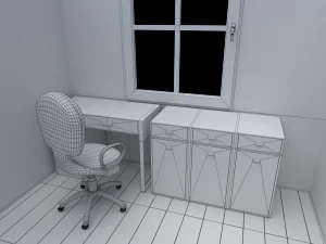 house - floor plan non-textured version 3D Model