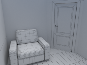 house - floor plan non-textured version 3D Model
