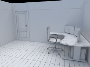 house - floor plan non-textured version 3D Model