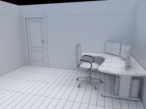 house - floor plan non-textured version 3D Model