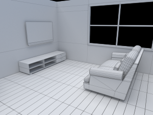 house - floor plan non-textured version 3D Model