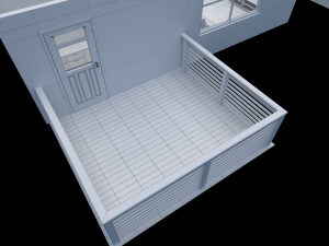 house - floor plan non-textured version 3D Model