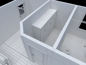 house - floor plan non-textured version 3D Model