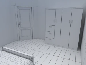 house - floor plan non-textured version 3D Model