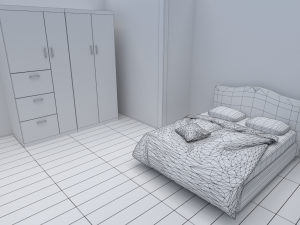 house - floor plan non-textured version 3D Model